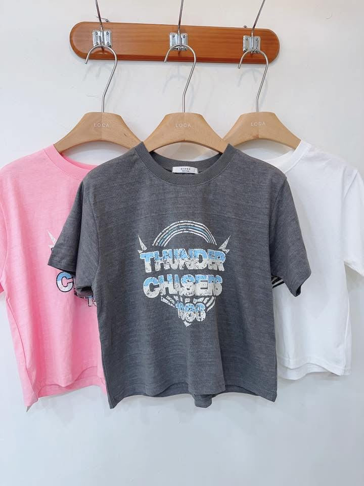 THUNDER CHASERS 復古印字Tee