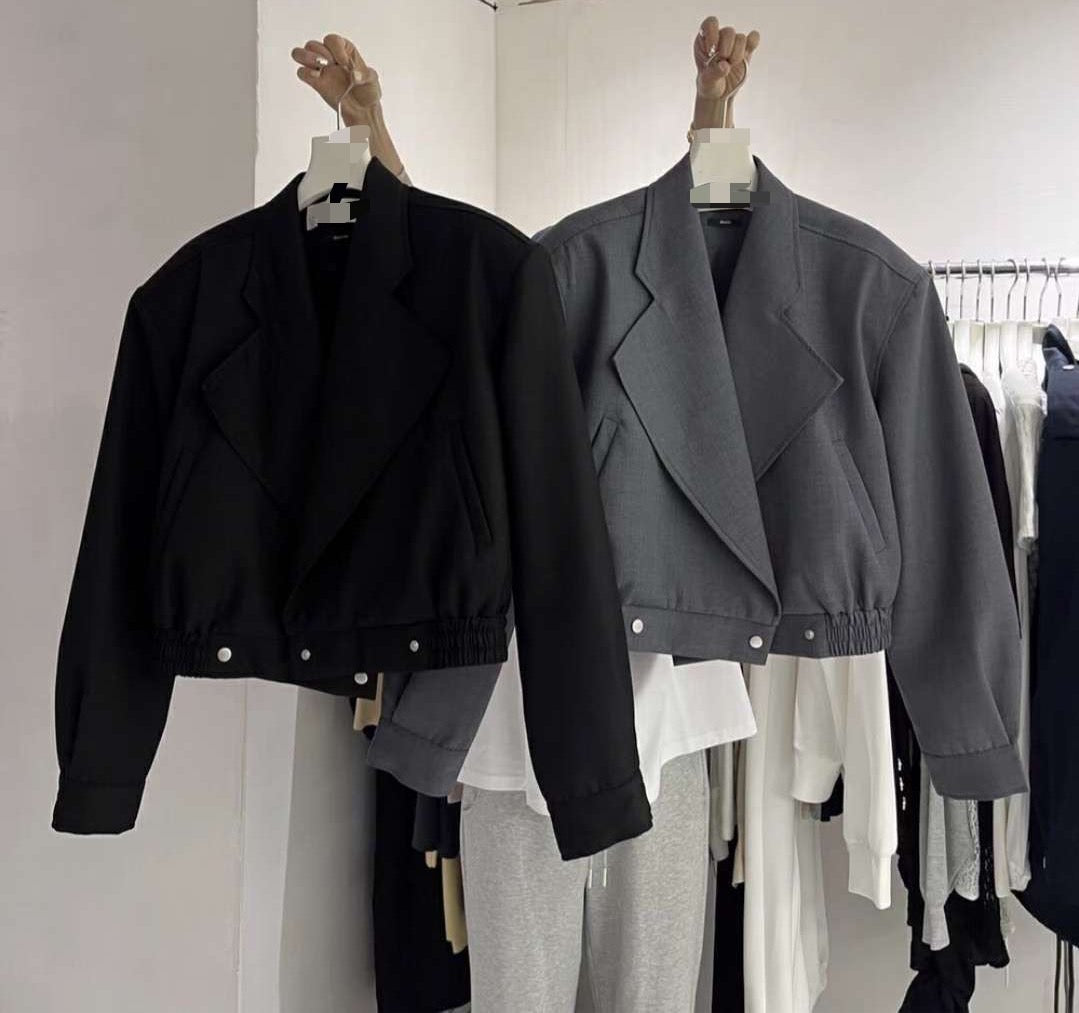 翻領俐落設計外套