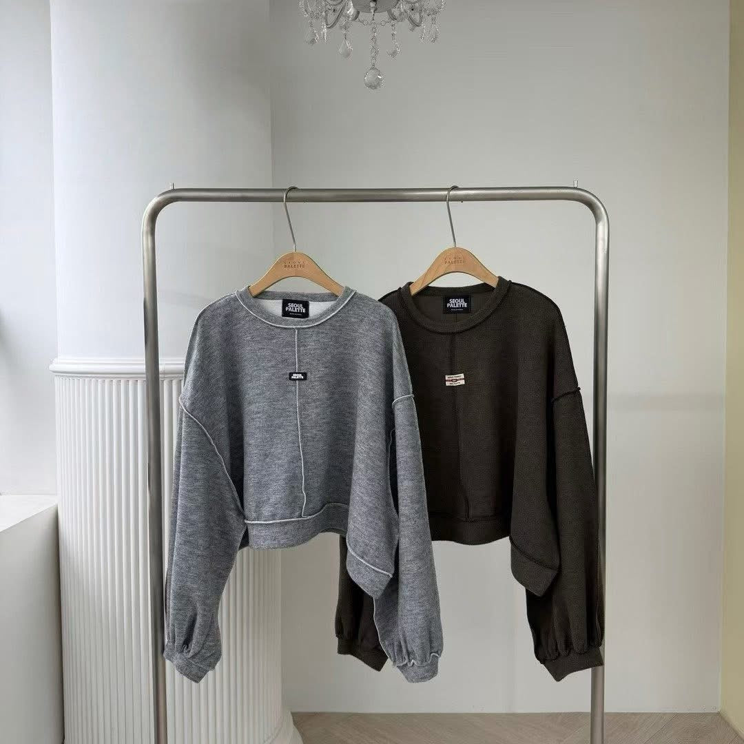 隨性小標籤寬鬆上衣/短褲