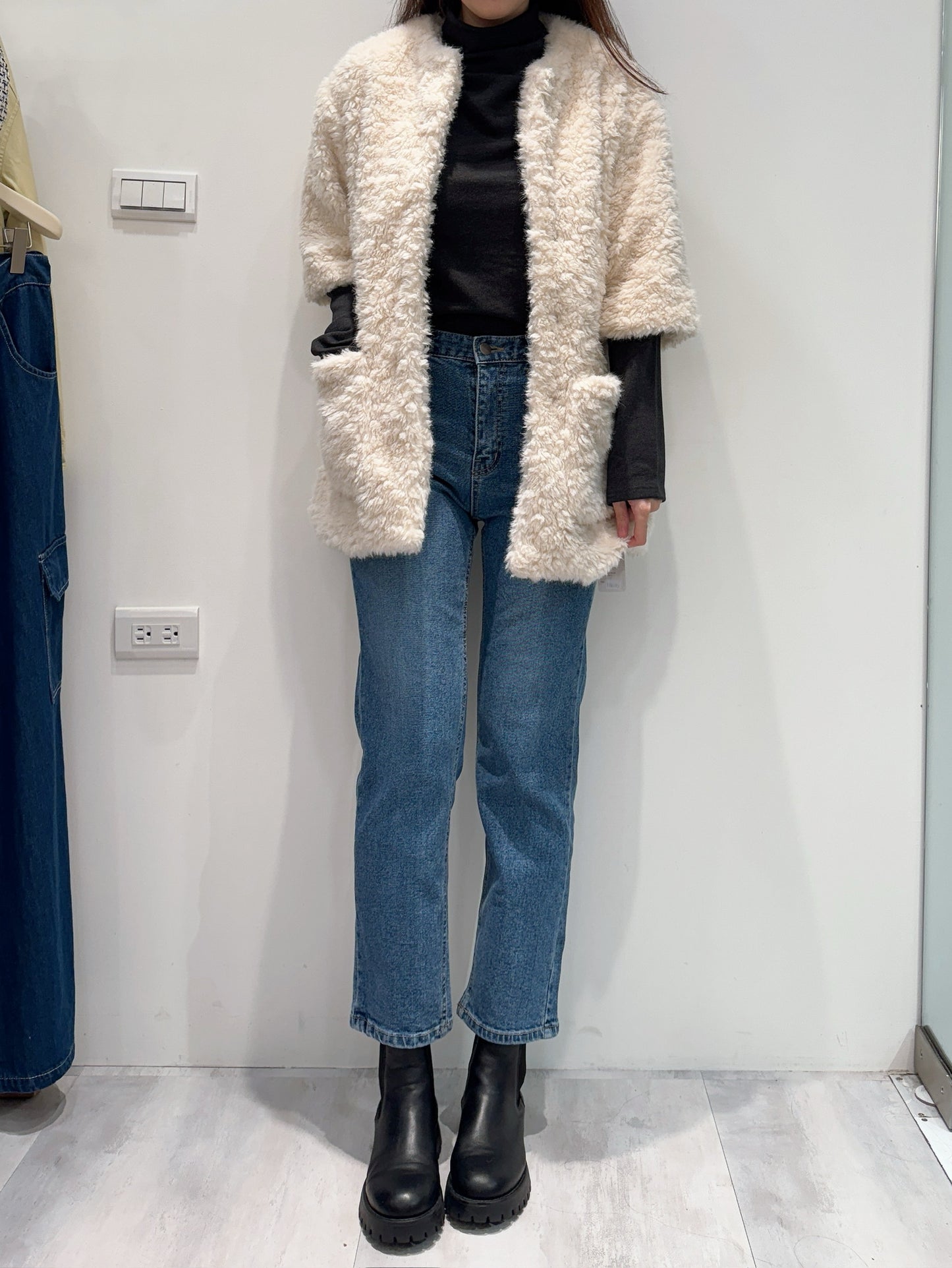 柔軟小宇宙QQ毛短袖外套