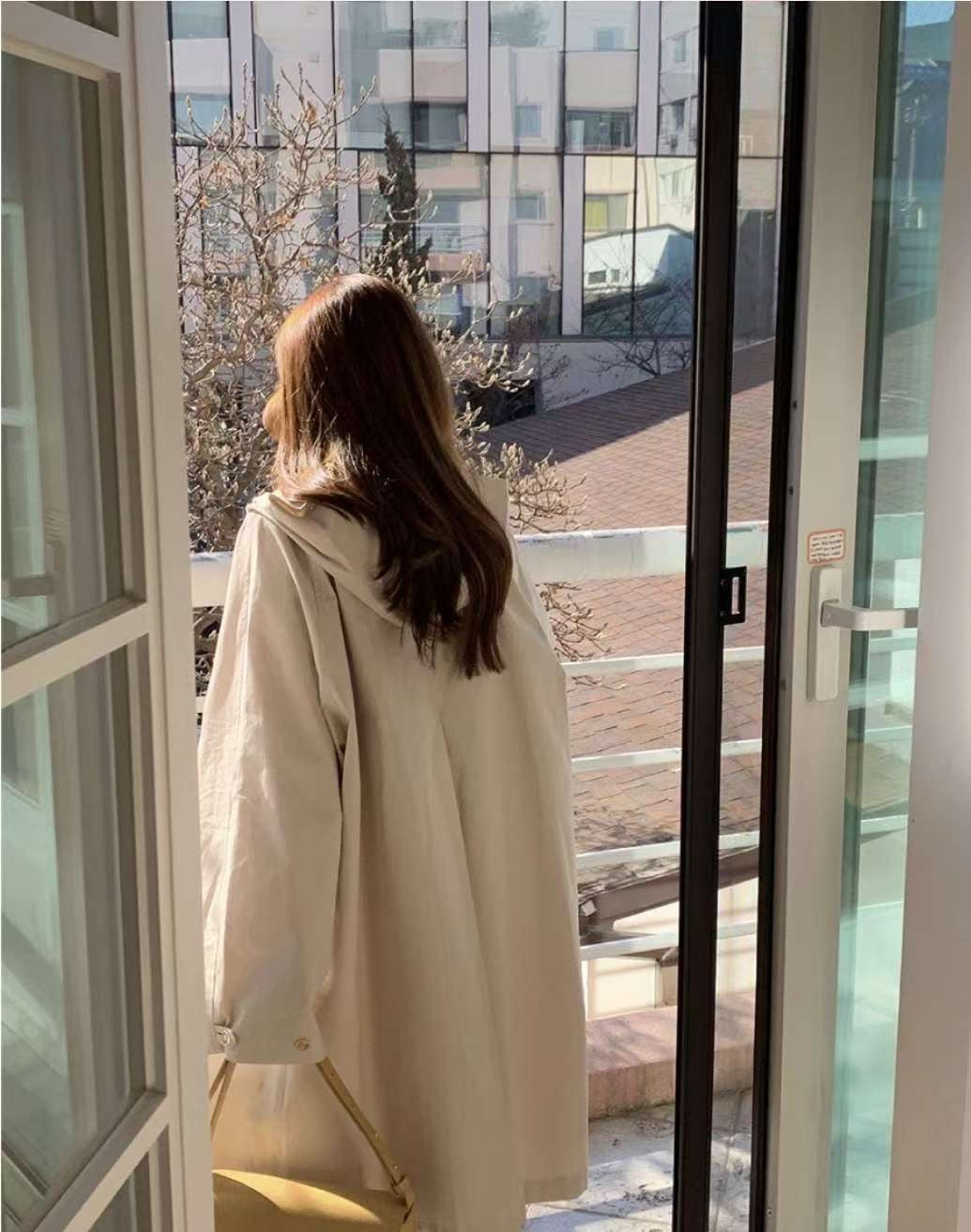 日常輕盈感奶油色外套