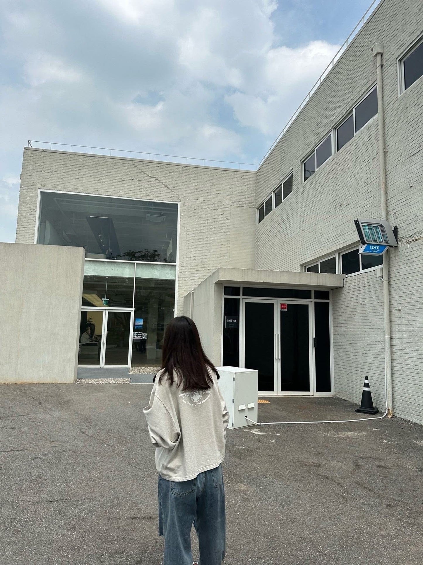 美式文字水洗棉質上衣