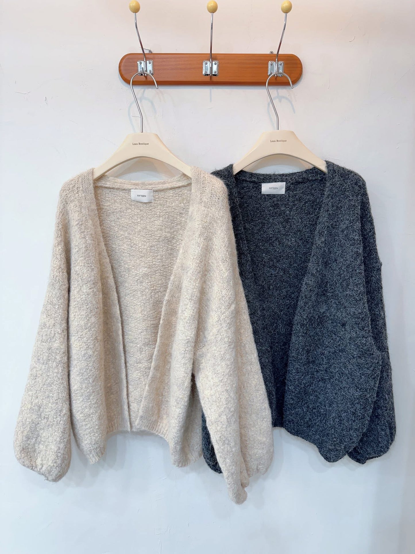 輕柔毛絨開襟外套