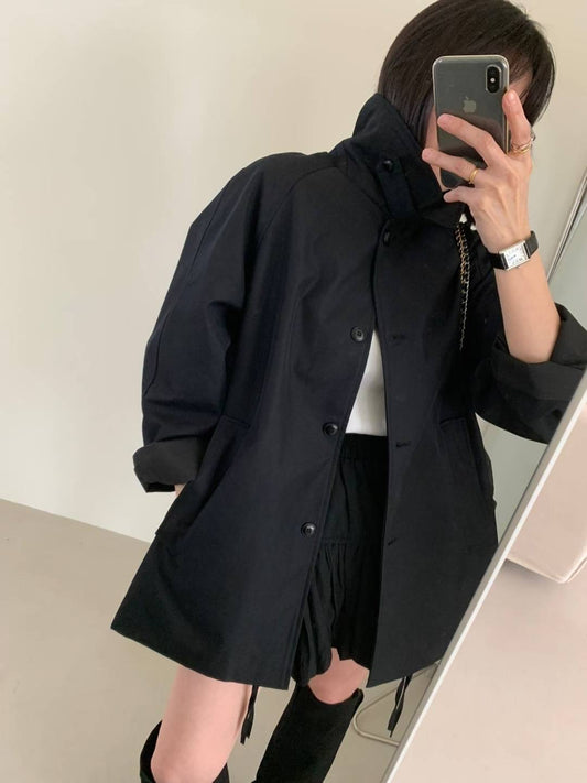 無界可立領風衣外套