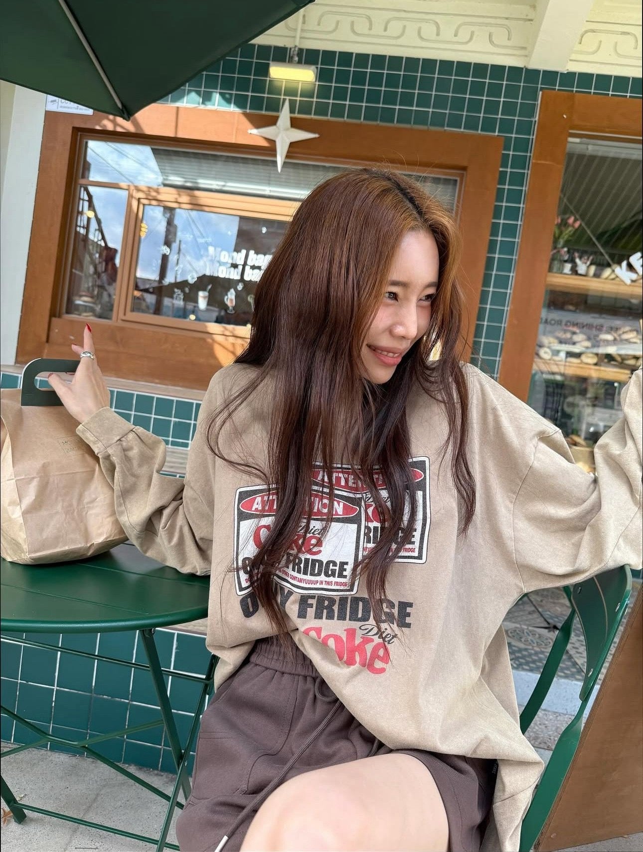 美式COKE字樣棉質長袖上衣