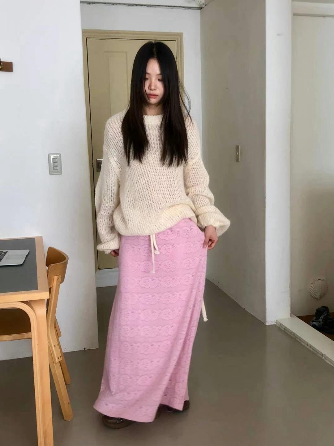 雲朵蕾絲長裙